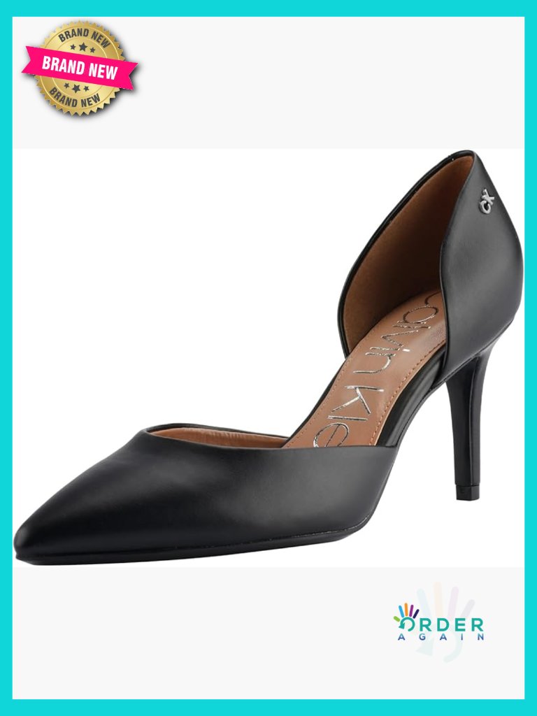 Pointed Toe Stiletto Heel Pumps Dress Shoes Slip On Block Heel Classic